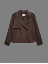 Marks & Spencer Kratka trench jakna od čiste pamuka Marks & Spencer smeđa