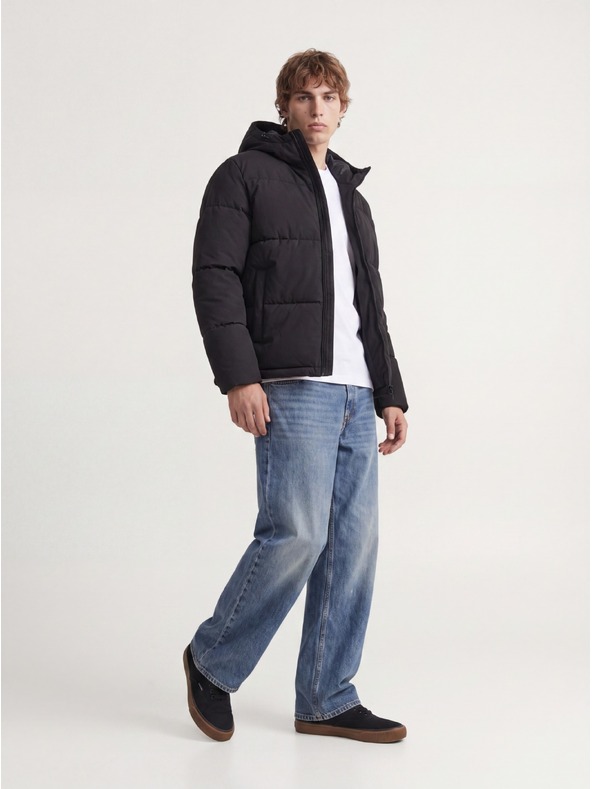 Jack & Jones JJGALAXY zimska muška prešivana jakna black