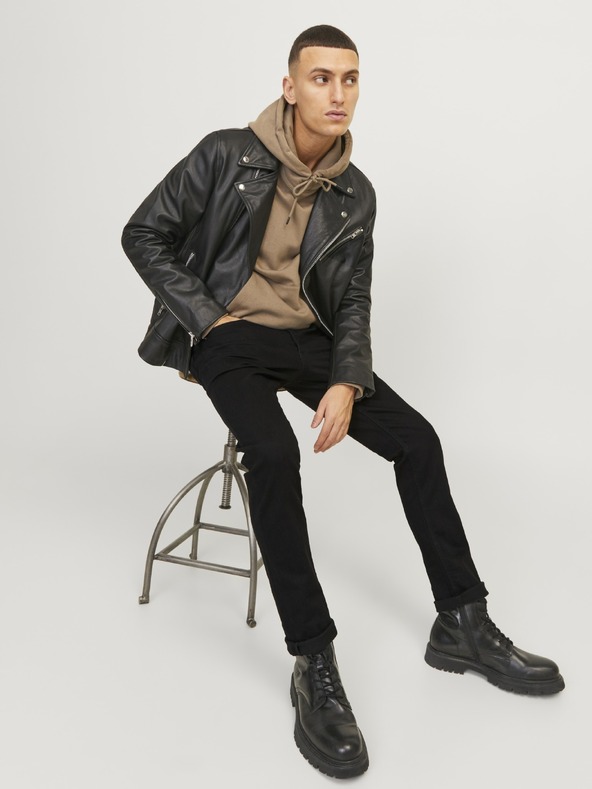 Jack & Jones Slimfit traperice JJIGlenn JJOriginal crne