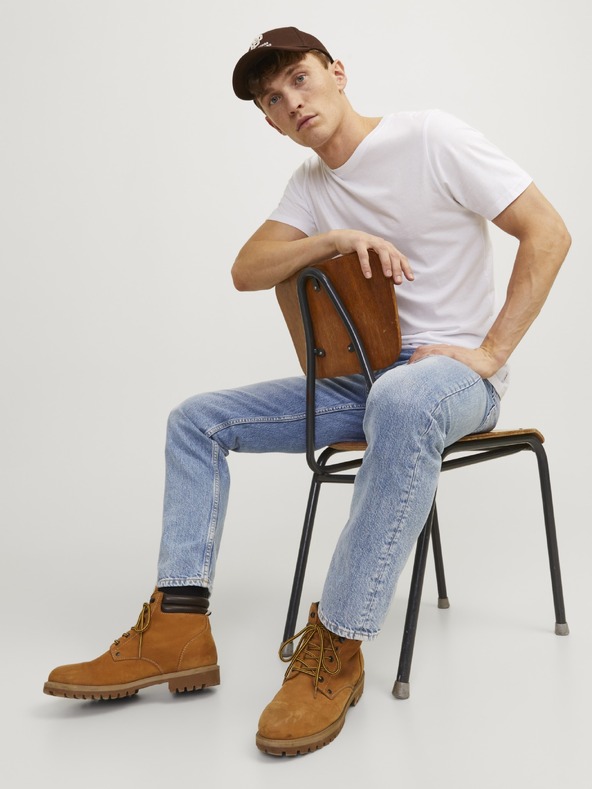 Jack & Jones JJICHRIS muske plave loosefit traperice