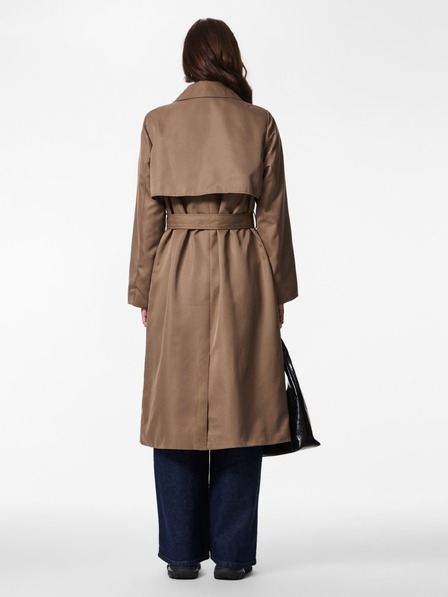 Pieces Smeđa zenski trench coat SCARLETT