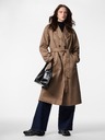 Pieces Smeđa zenski trench coat SCARLETT