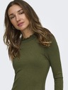 Jacqueline de Yong Majica s dugim rukavima FRANSISKA maslinasto zelena