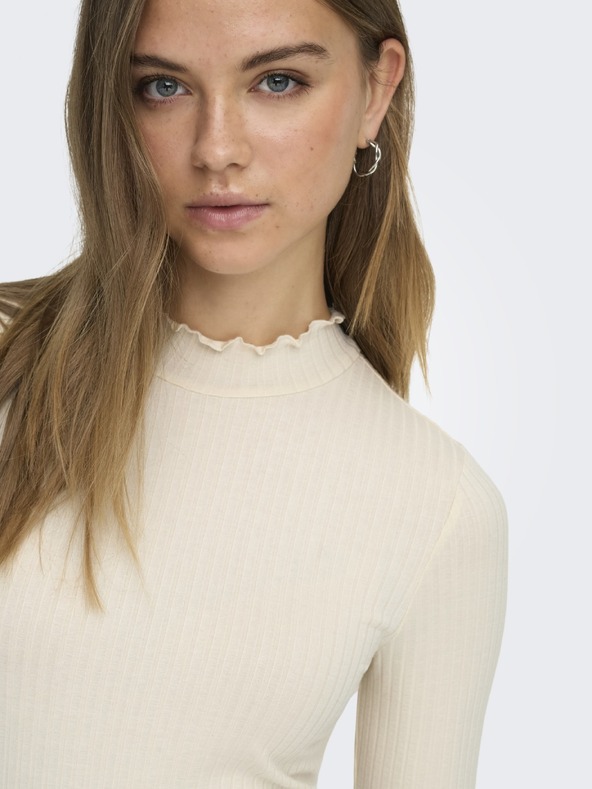 Jacqueline de Yong Top s dugim rukavom FRANSISKA sivi
