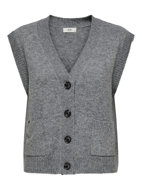 Jacqueline de Yong Kardigan bez rukava SUPER grey melange