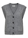 Jacqueline de Yong Kardigan bez rukava SUPER grey melange