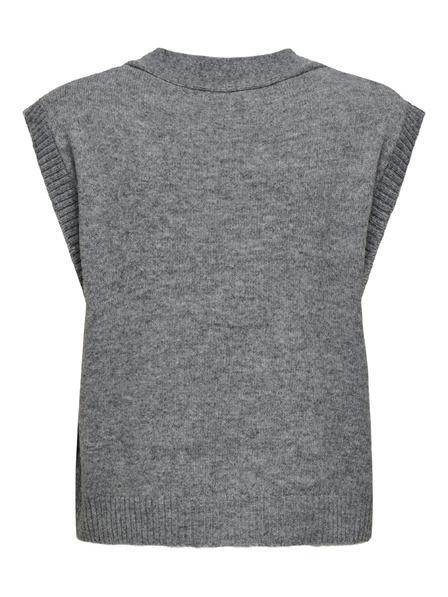 Jacqueline de Yong Kardigan bez rukava SUPER grey melange