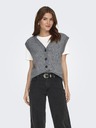 Jacqueline de Yong Kardigan bez rukava SUPER grey melange