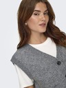 Jacqueline de Yong Kardigan bez rukava SUPER grey melange