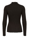 Jacqueline de Yong Majica s dugim rukavima FRANSISKA black coffee
