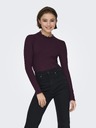 Jacqueline de Yong Majica s dugim rukavima FRANSISKA vinska