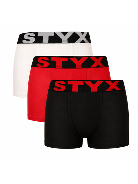 Styx Set od tri - dječji bokserski šorc Styx sportski elastičan šarene