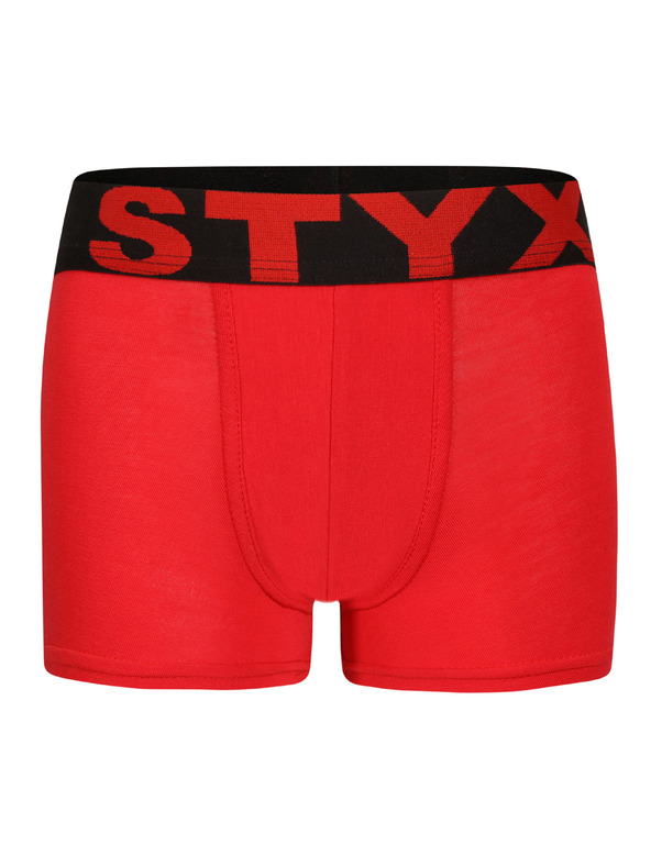 Styx Dječje bokserice Styx sportski elastični crvene