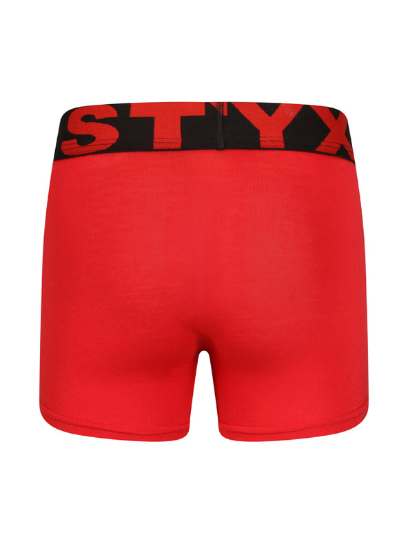 Styx Dječje bokserice Styx sportski elastični crvene