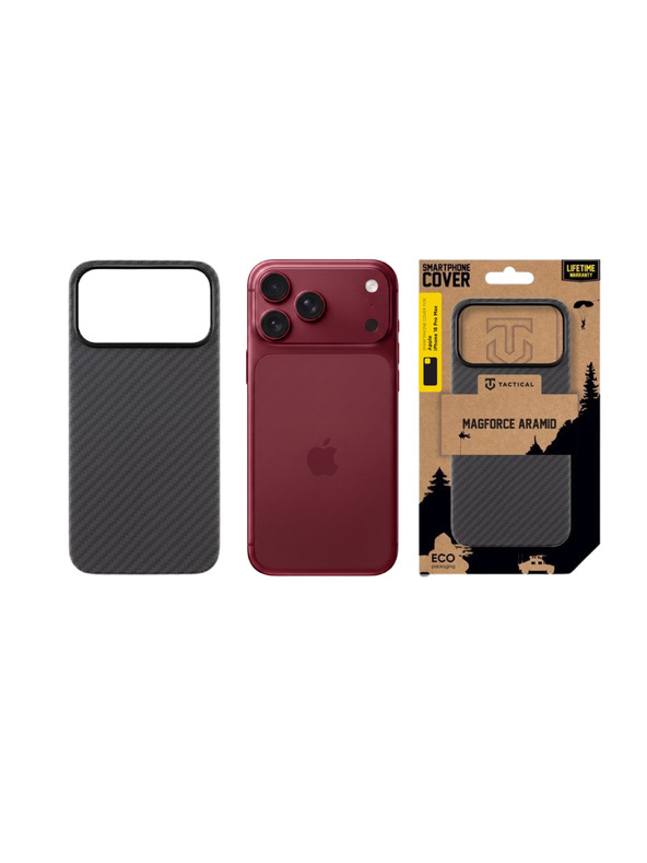 Tactical Tactical MagForce Aramid Zaštita za Apple iPhone 18 Pro Max Black