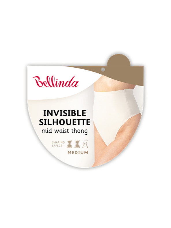 Bellinda INVISIBLE SILHOUETTE MID WAIST THONG - Ženski oblikovni string - tjelesne boje