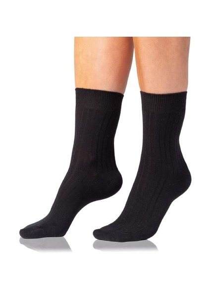 Bellinda COTTON RIB SOCKS - Ženske pamučne čarape - crna