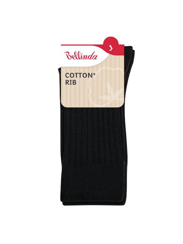 Bellinda COTTON RIB SOCKS - Ženske pamučne čarape - crna