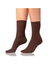 Bellinda COTTON RIB SOCKS - Ženske pamučne čarape - smeđa