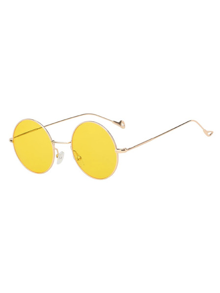 VEYREY VeyRey linen sunglasses Gunnel gold frame yellow lenses