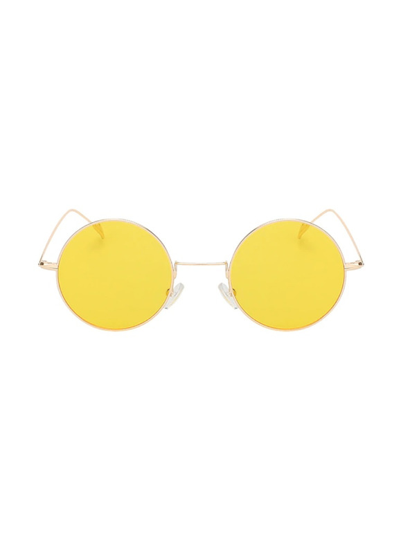 VEYREY VeyRey linen sunglasses Gunnel gold frame yellow lenses
