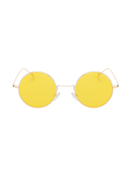 VEYREY VeyRey linen sunglasses Gunnel gold frame yellow lenses