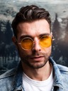 VEYREY VeyRey linen sunglasses Gunnel gold frame yellow lenses