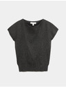 Marks & Spencer Pleteni top s naboranim izrezom i primjesom vune Marks & Spencer siva