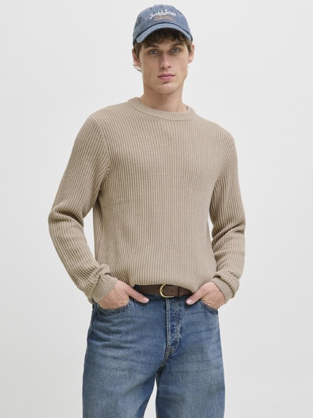 Jack & Jones Muški pleteni pulover moonbeam