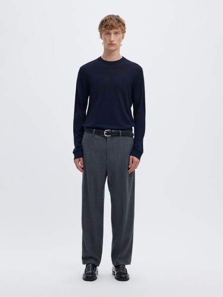 SELECTED Muški merino pulover navy blazer