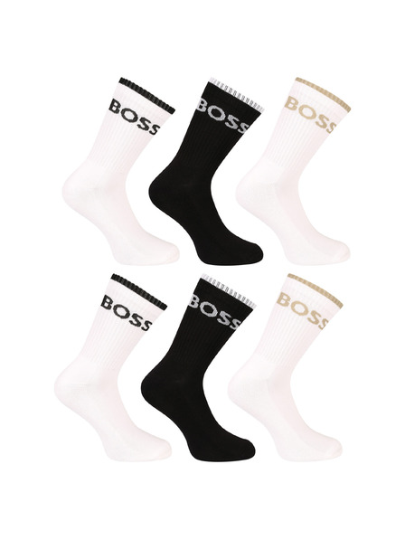 BOSS Set od šest - visoke čarape BOSS višebojna