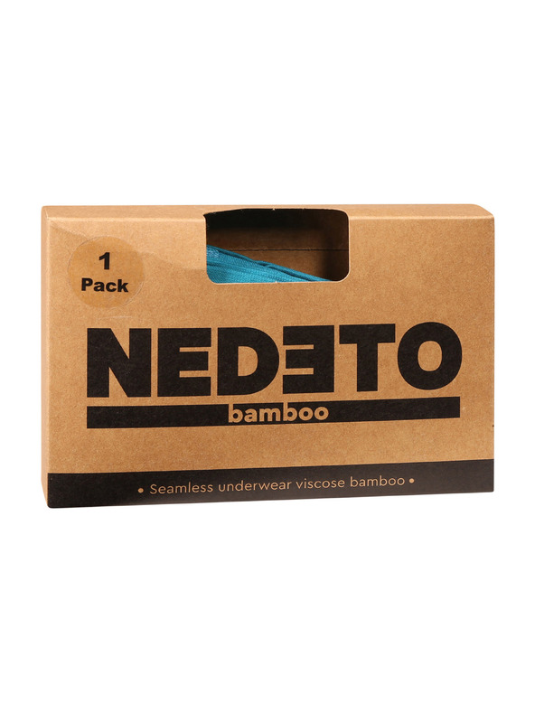Nedeto Muške bokserice Nedeto bezšavne bambusne tirkizne