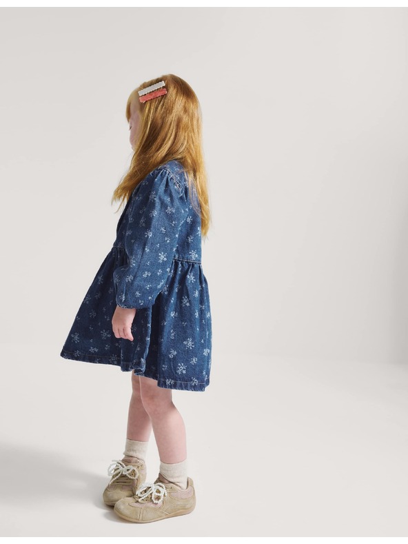 Marks & Spencer Denim cvjetne haljine (2–10 godina) Marks & Spencer mornarsko plava