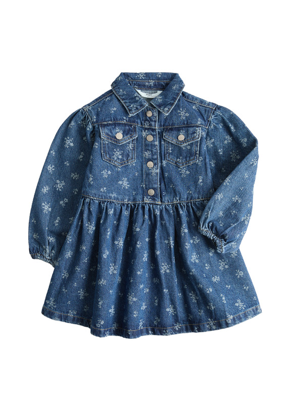 Marks & Spencer Denim cvjetne haljine (2–10 godina) Marks & Spencer mornarsko plava