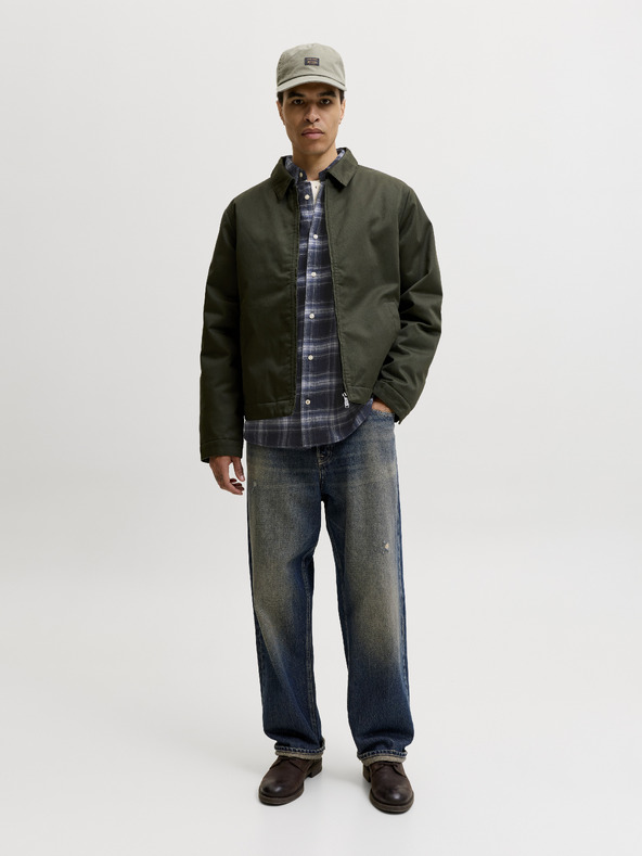 Jack & Jones Flanelaška moška karirano uzorovana košulja navy