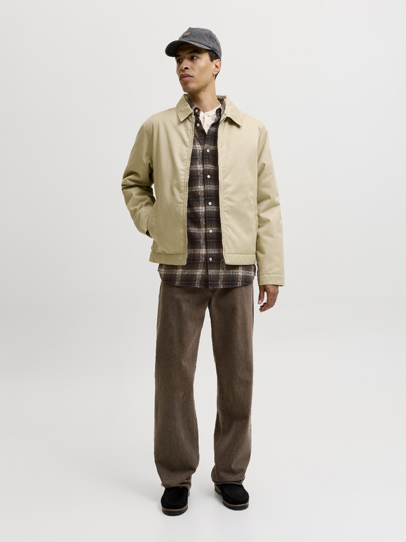 Jack & Jones Flanelaška karirano uzorovana moška košulja smeđa