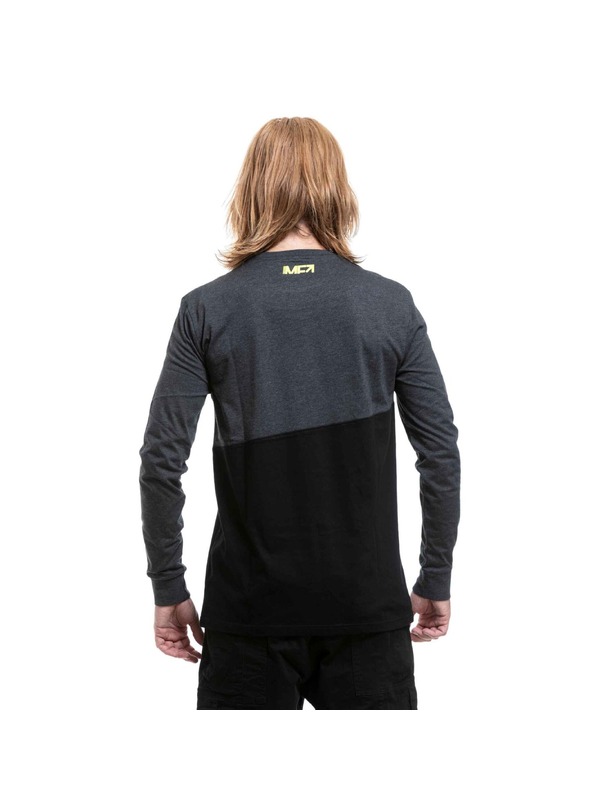 Meatfly Meatfly muška majica s dugim rukavima Judgement Charcoal Heather / Black
