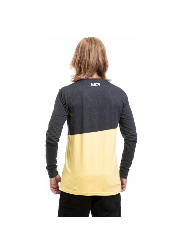 Meatfly Meatfly muška majica s dugim rukavima Judgement Yellow Cream / Charcoal Heather