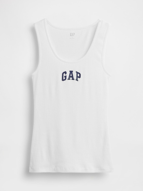 GAP Rebrasta majica bez rukava s logom GAP