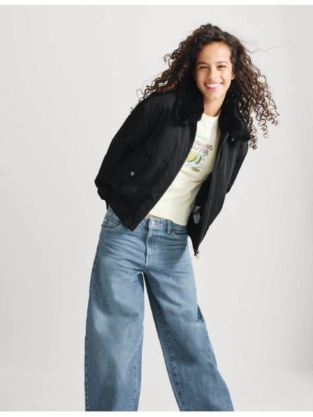 Marks & Spencer Bomber jakna s ovratnikom od umjetne krzno, s tehnologijom Stormwear™ (6–16 godina) Marks & Spencer crna