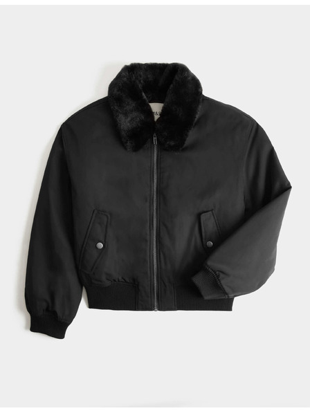 Marks & Spencer Bomber jakna s ovratnikom od umjetne krzno, s tehnologijom Stormwear™ (6–16 godina) Marks & Spencer crna