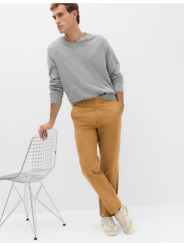 Marks & Spencer Keperne Heritage chino hlače normalnog kroja Marks & Spencer smeđa