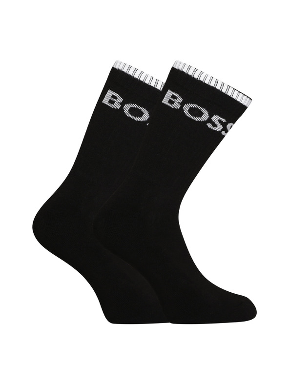 BOSS Set od šest - visoke čarape BOSS crne
