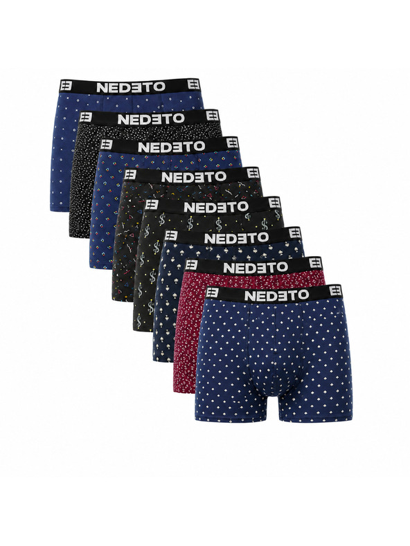 Nedeto Sada od osam - muške bokserice Nedeto višebojne