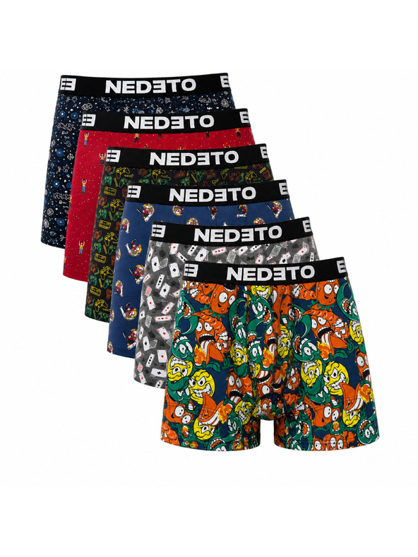 Nedeto Set od šest - muške bokserice Nedeto višebojne