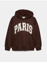 Marks & Spencer Grafički hoodie sa visokim udjelom pamuka Marks & Spencer smeđa