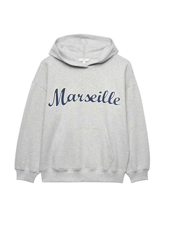 Marks & Spencer Grafički hoodie sa visokim udjelom pamuka Marks & Spencer siva